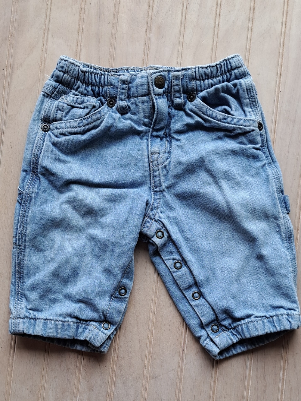 The Children’s Place Carpenter Denim Jeans Baby 3-6M Light Wash Infant Baby Boy